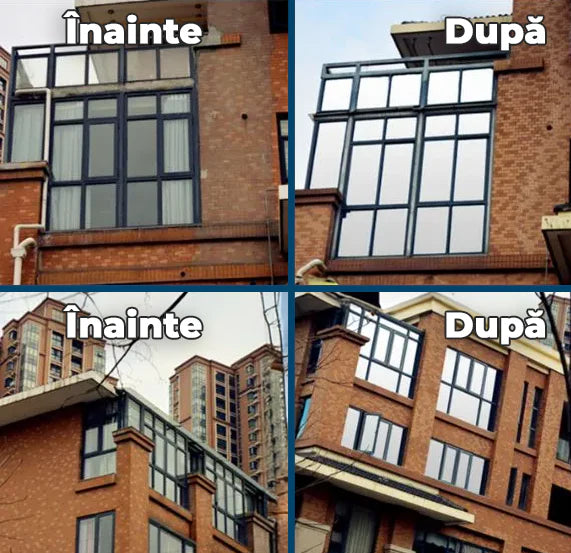 Folie de Protecție pentru Ferestre – Intimitate, Protecție UV și Reflectorizantă (50x200cm)