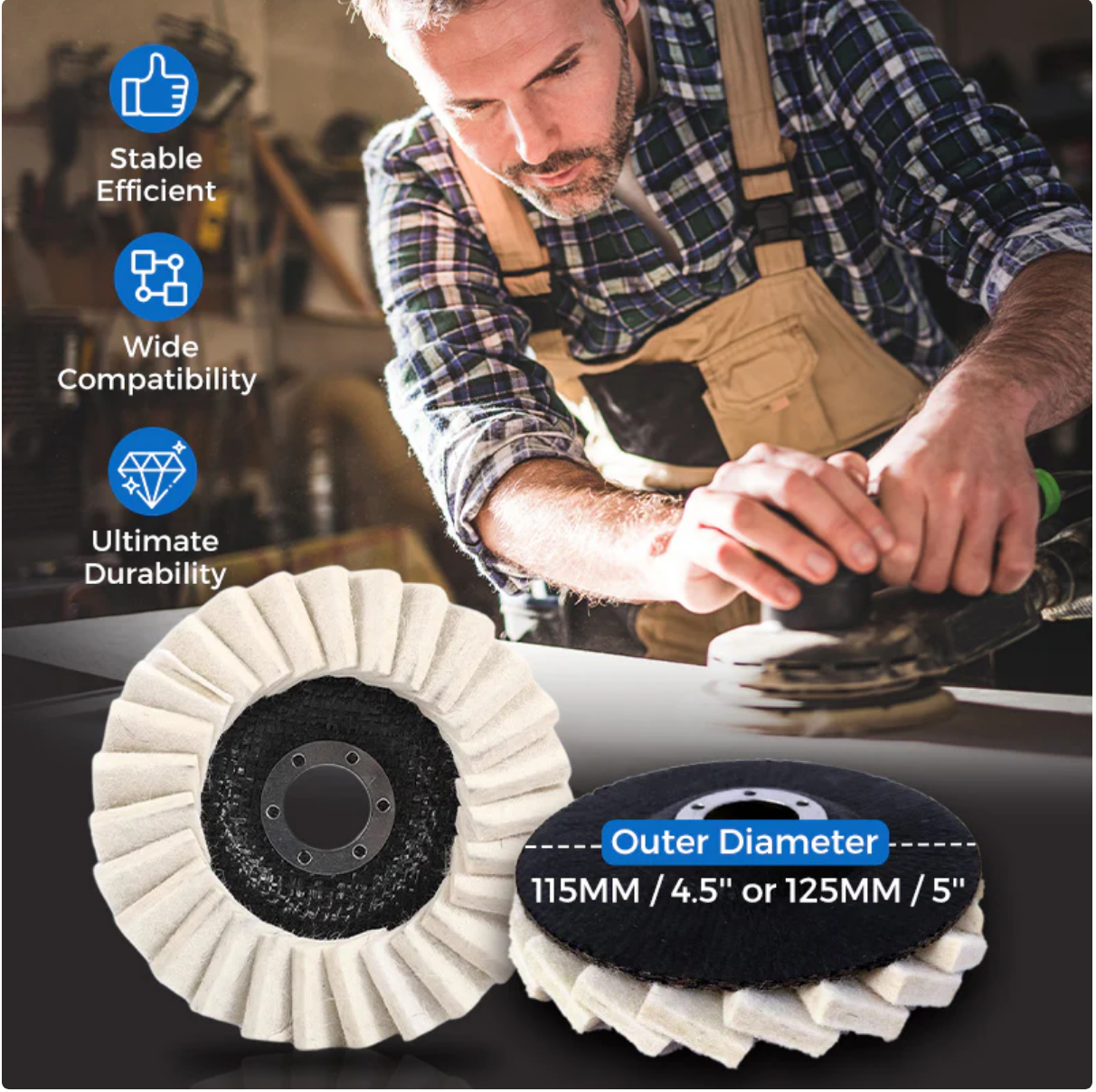 Discurit polish FELT (5 buc)